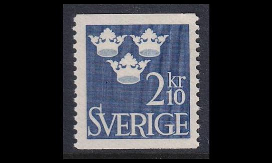 Ruotsi 401 ** Kolme kruunua 2.10 Kr (1954)