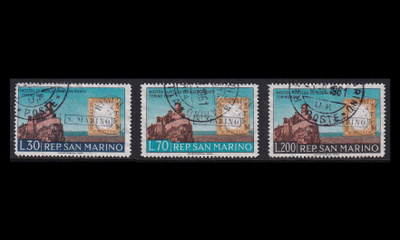 San Marino 697-9 o Italian yhdistyminen 100v (1961)