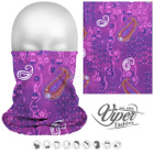 Viper Fashion 9in1 Mikrokuituk. Putkihuivi, violetti paisley - pikkukuva 2