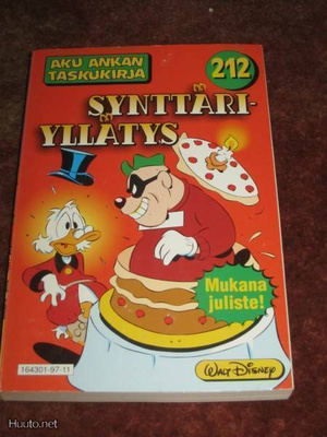AKU ANKAN TASKUKIRJA 212 - SYNTTÄRIYLLÄTYS