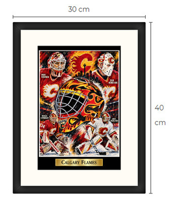 Uusi Calgary Flames NHL art print Limited Edition