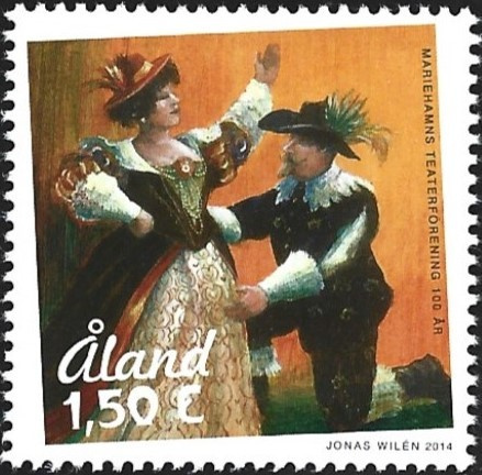 Åland 2014  Teatteriyhdistys  50 v  1,50 €  ** LaPe 377