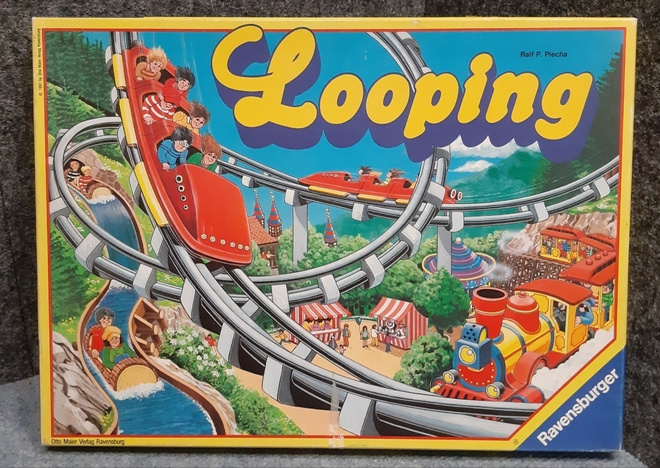 Looping huvipuisto lautapeli Ravensburger peli 1991