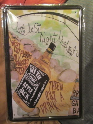 Peltikyltti Apple Jack Daniels