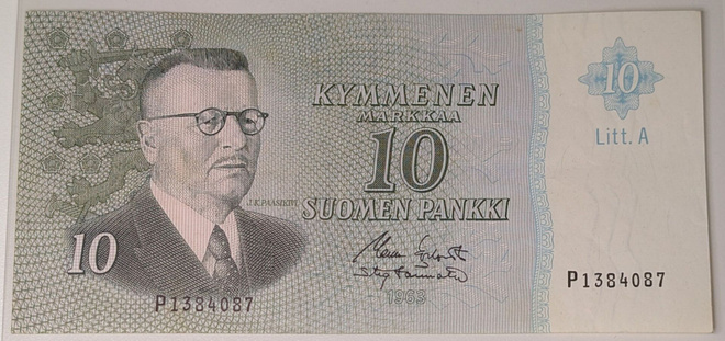10 Markkaa 1963 Litt. A P1384087