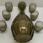 Karhula-Iittala, savunruskea Sisu karahvi ja lasit 6 kpl - pikkukuva 4