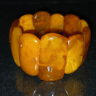 ANTIQUE Vintage Genuine BALTIC AMBER Egg Yolk - pikkukuva 5