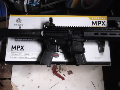 sig sauer mpx 4.5mm co2/pcp