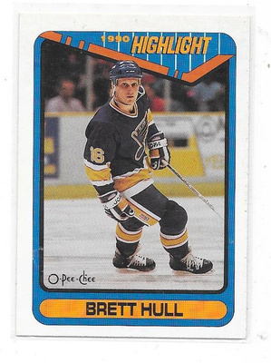 1990-91 OPC Highlight #4 Brett Hull St Louis Blues