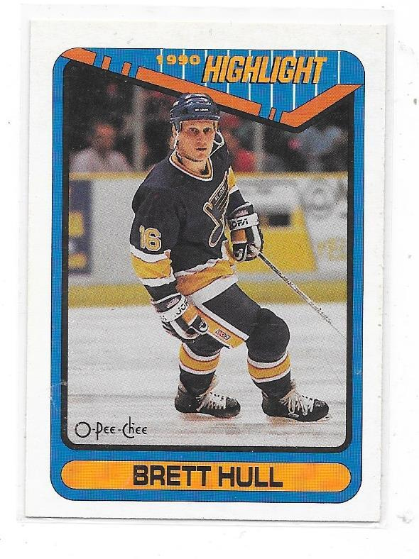 1990-91 OPC Highlight #4 Brett Hull St Louis Blues