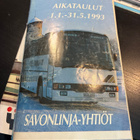 Aikataulut savonlinja-yhtiöt 1993 - pikkukuva 1