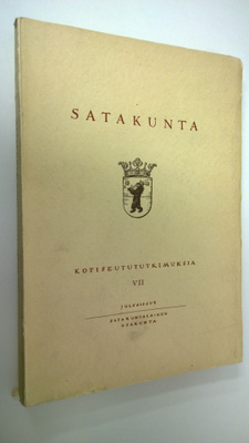 Mikko Saarenheimo : Satakunta kotiseutututkimuksia 7