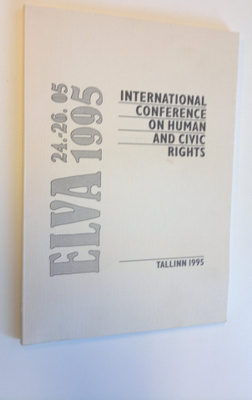ELVA 24.-26.05.1995 - International conference on human a...