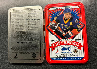 1997-98 Donruss Preferred Tin Boxes #18 Brett Hull