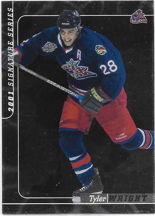 2000-01 BAP Siganure Series #45 Tyler Wright Columbus BJ