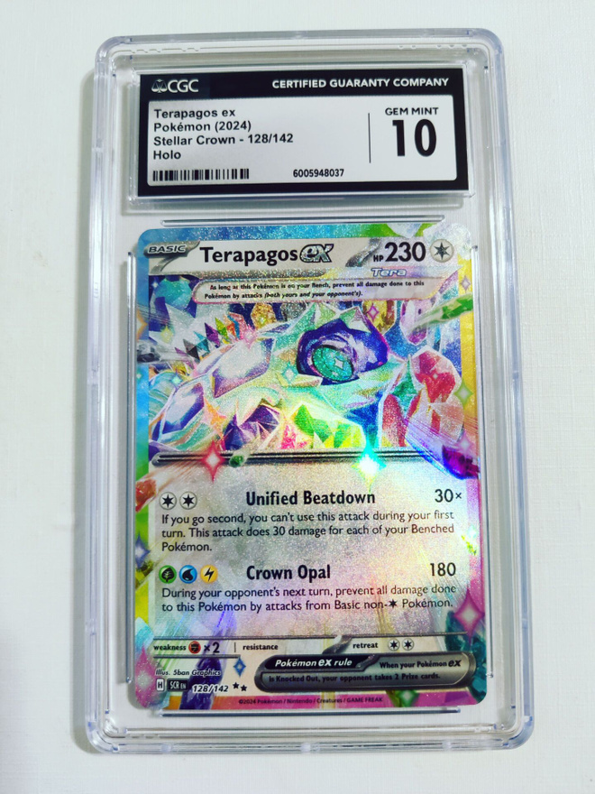 Terapagos ex- Stellar Crown 128/142 Holo CGC 10
