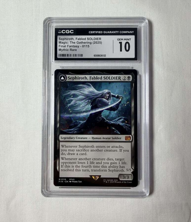 Magic the Gathering Sephiroth Fabled SOLDIER CGC 10