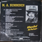 M.A. Numminen, Klassikot LP - pikkukuva 2