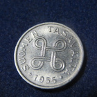 1 markka 1955 - pikkukuva 2