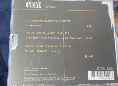 Tchaikovsky: Symphony 6 + Rautavaara - Mikko Franck
