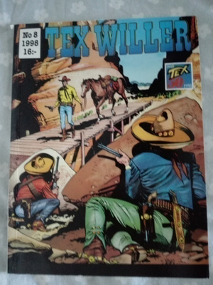 Tex Willer No. 8 / 1998 VIRHEPAINOS - HARVINAINEN!