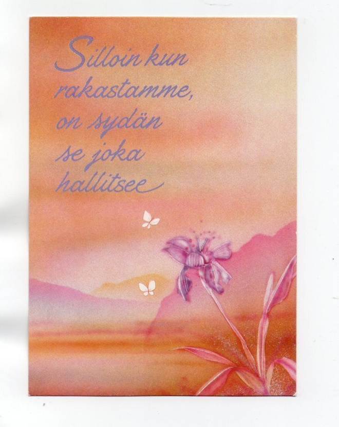 °°SILLOIN KUN RAKASTAMME...°°- KORTTI / (Käyttämätön)