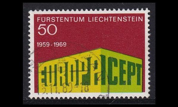Liechtenstein 507 o Europa (1969)
