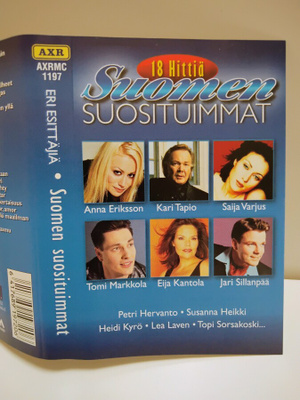c-kasetti Suomen suosituimmat 18 hittiä