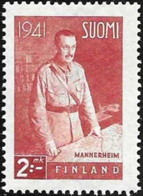 1941 Sotamarsalkka Mannerheim 2 mk ** LaPe 250 W I 19 mm