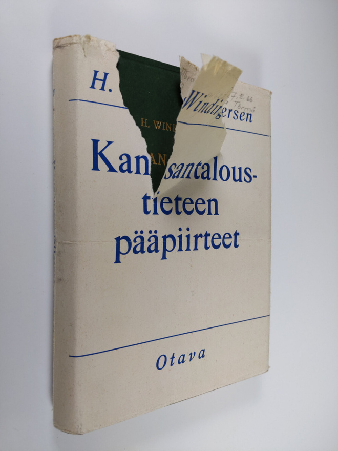 H. Winding Pedersen : Kansantaloustieteen pääpiirteet