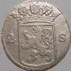 Netherlands. Hollandia. 2 stuivers 1717 Hopea. - pikkukuva 2