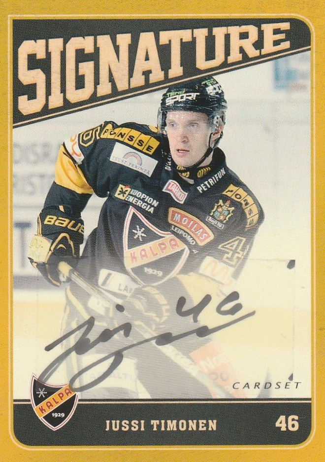 2013/14 Cardset Signature Jussi Timonen , Kalpa