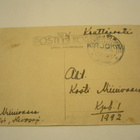 1943 KIRJOKIVI sin  rivil + pv 10 kortti - pikkukuva 1