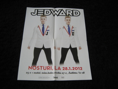 Jedward juliste ja Sandra Kim keräilykortti