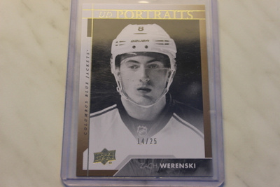 2017-18 Upper Deck UD Portraits Gold /25 Zach Werenski