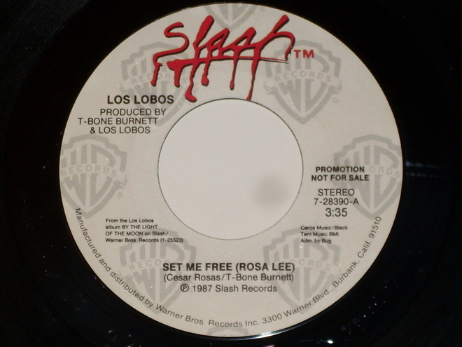 7" LOS LOBOS - Set Me Free - single PROMO 1987  MINT-