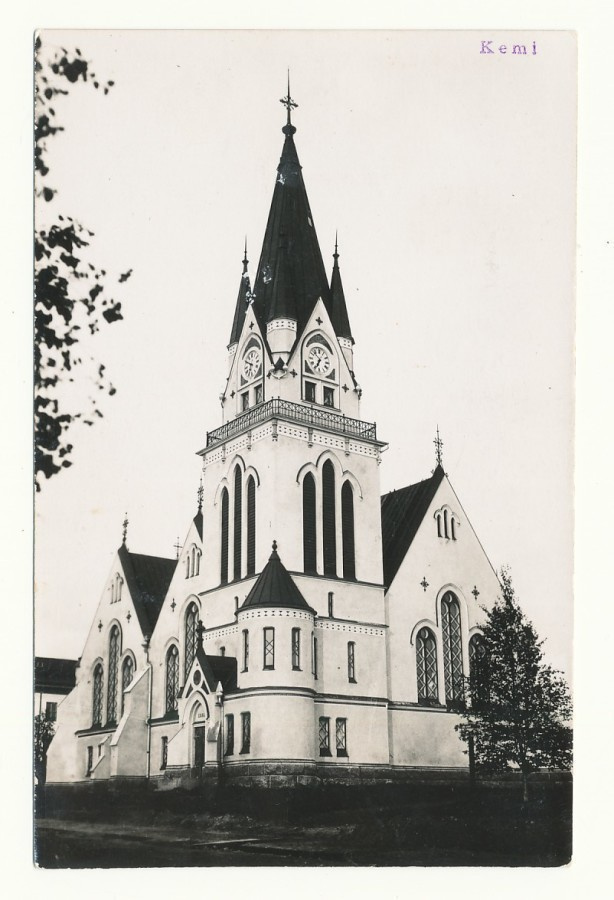 KEMI, KIRKKO -vanha kortti