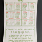 1991 Formula 1 calendar card JJ. Lehto/Emanuel Pirro - pikkukuva 2