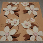 Retro kukka pöytäliina 150 cm x 150 cm - pikkukuva 3