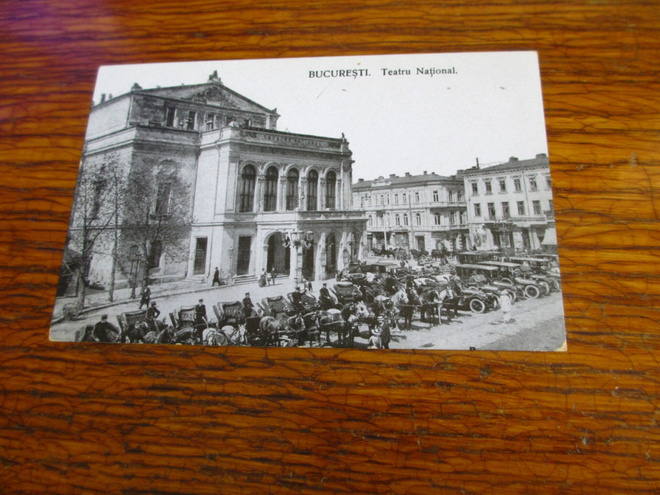 romania pk277 bucarest kansal.teatteri vanhat autot vossika