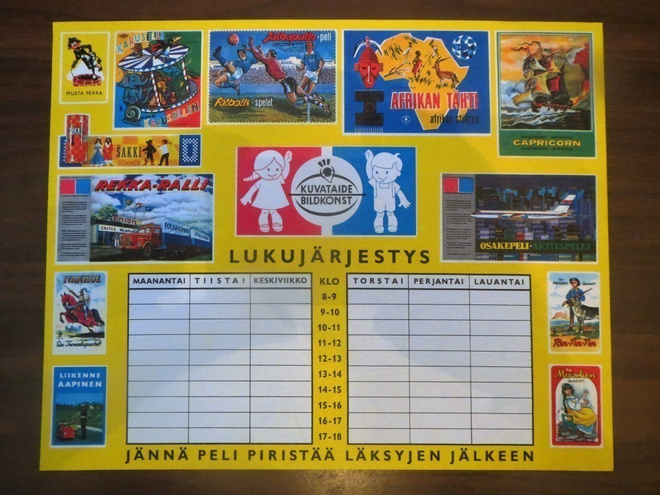 Kuvataide/Bildkonst-lukujärjestys 1960-luku
