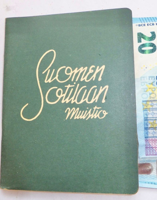 VANHA Suomen Sotilaan Muistio Jatkosodan Erikoispainos 1941