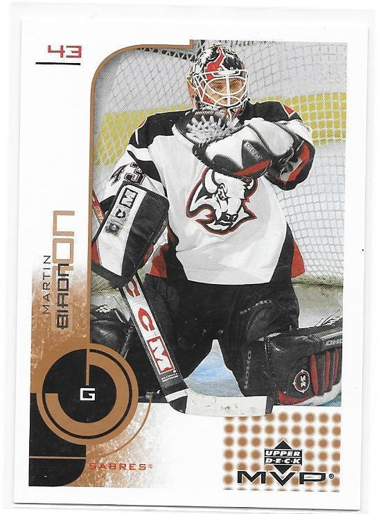 2002-03 Upper Deck MVP #24 Martin Biron Buffalo Sabres MV