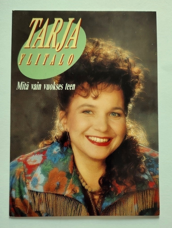 Tarja Ylitalon fanikortti vuodelta 1992
