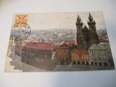 Praha kortti Tukholmaan - 1921