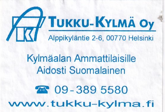 Helsinki, Tukku - Kylmä Oy,   s86