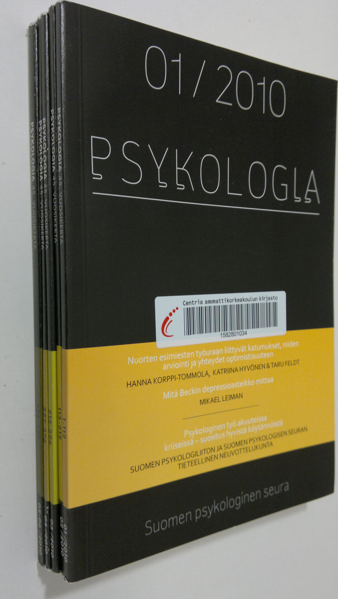 Psykologia 2010: tiedepoliittinen aikakauslehti vuosikert...