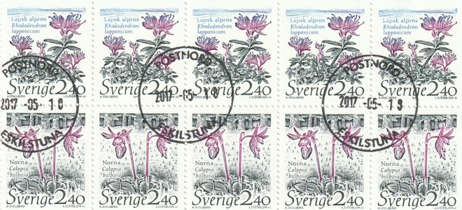 RUOTSI 1989 - Fa 1583/84 VIHKOLEHTI LEIMATTUNA