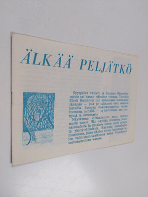Marja-Terttu Tolamo : Älkää peljätkö