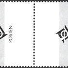 Ål 1999 Eurooppa merkki 2,90 mk välilöpari logo ** LaPe 157 - pikkukuva 2